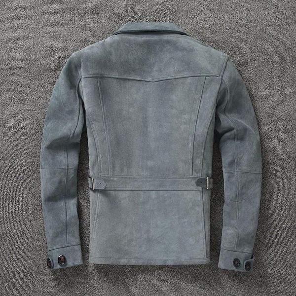 men's leather & faux mens autumn vintage genuine coats slim fit turndown collar zip cowhide short jackets british men motorcycle jacke, Black
men's leather & faux mens autumn vintage genuine coats slim fit turndown collar zip cowhide short jackets british men motorcycle jacke, Black