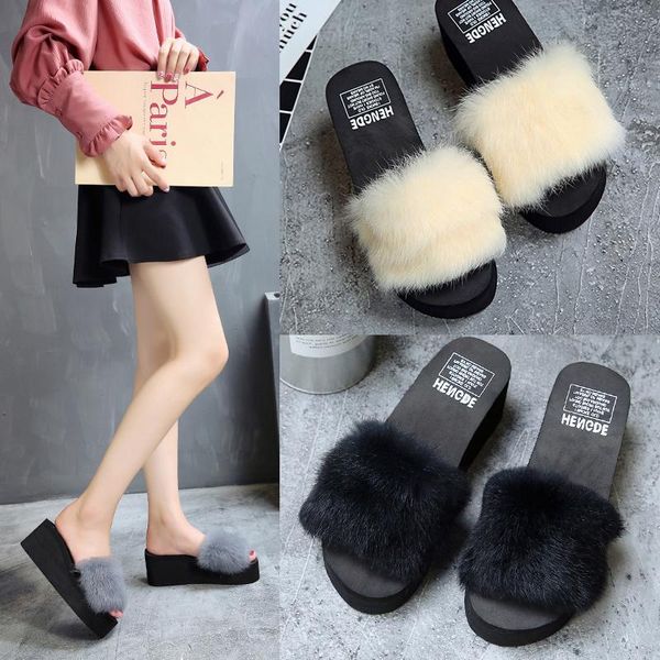 flat shoes female womens slippers outdoor slides fur flip flops heeled mules platform fashion on a wedge plush high luxury autum, Black
flat shoes female womens slippers outdoor slides fur flip flops heeled mules platform fashion on a wedge plush high luxury autum, Black