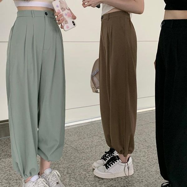 women's pants & capris nomikuma all-match casual suit women solid color drawstring loose ankle length trousers korean chic high waist p, Black;white
women's pants & capris nomikuma all-match casual suit women solid color drawstring loose ankle length trousers korean chic high waist p, Black;white