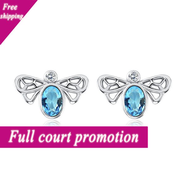 lakani adopts shijia crystal bee shape earrings, female creative design fashion jewelry earrings e1622, Golden
lakani adopts shijia crystal bee shape earrings, female creative design fashion jewelry earrings e1622, Golden