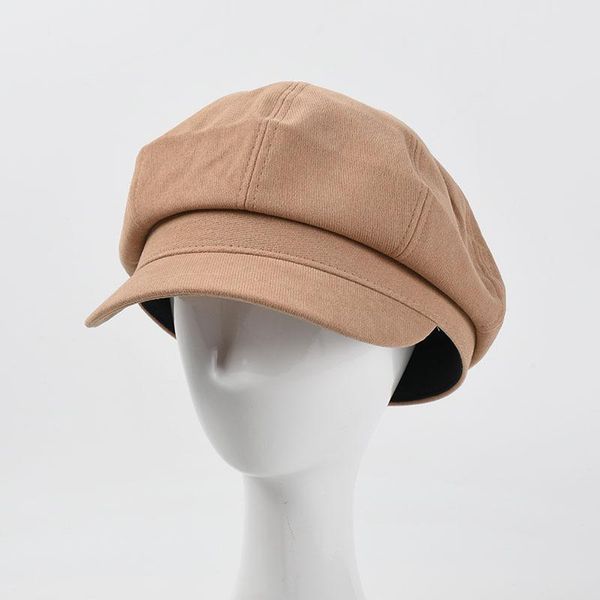 berets hat women solid color casual octagonal female autumn and winter simple bud cap literary retro spaper children's hats, Blue;gray
berets hat women solid color casual octagonal female autumn and winter simple bud cap literary retro spaper children's hats, Blue;gray