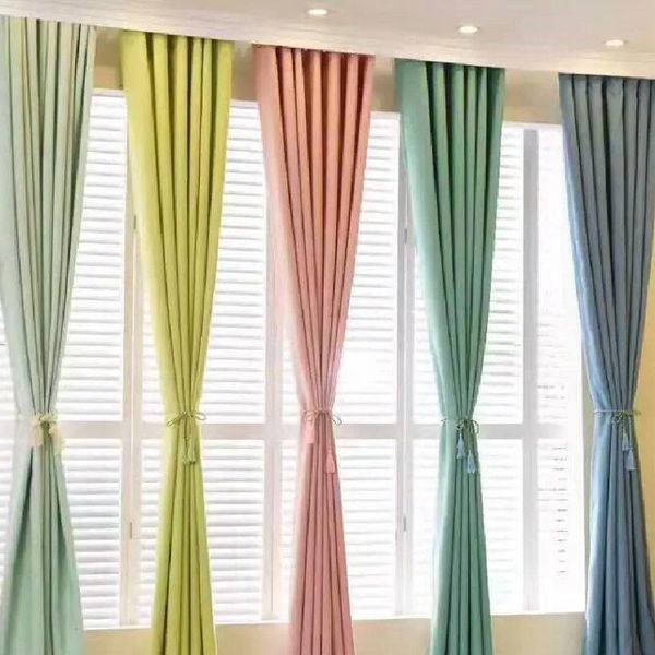nordic style velvet curtain for living room bedroom simple solid color shade cloth el cotton linen curtains custom & drapes 
nordic style velvet curtain for living room bedroom simple solid color shade cloth el cotton linen curtains custom & drapes
