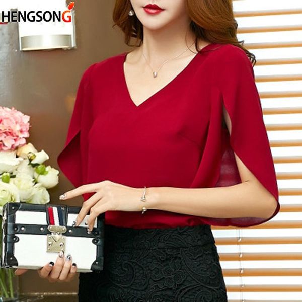 summer women blouse shirt chiffon ruffle blusas work wear women's half sleeve split hollow casual loose blouses & shirts, White
summer women blouse shirt chiffon ruffle blusas work wear women's half sleeve split hollow casual loose blouses & shirts, White