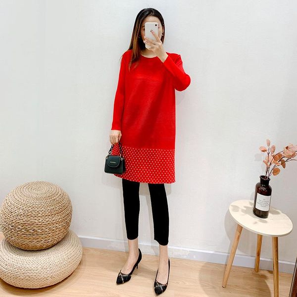 casual dresses pleated dress 2021 style early spring autumn plus size fashion, Black;gray
casual dresses pleated dress 2021 style early spring autumn plus size fashion, Black;gray