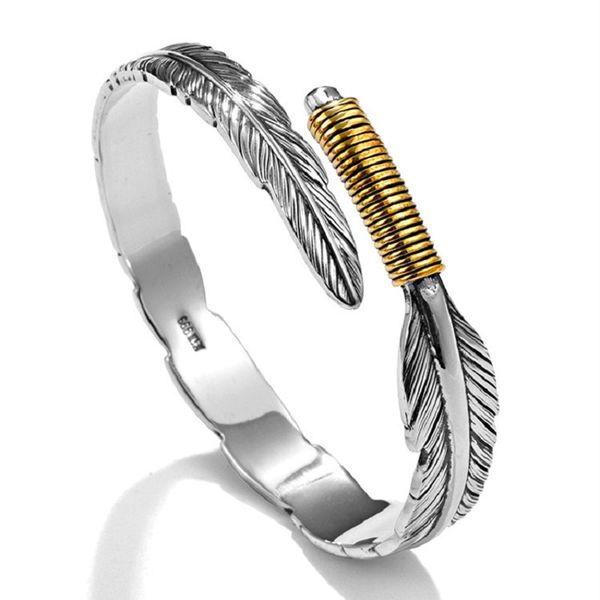 todorova vintage silver color feather shape open cuff bangle bracelet for men women classic retro style rock jewelry, White
todorova vintage silver color feather shape open cuff bangle bracelet for men women classic retro style rock jewelry, White