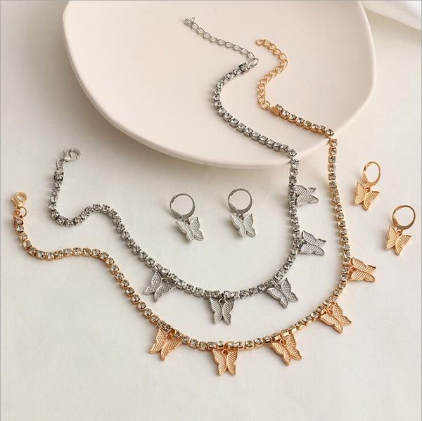 small fresh butterfly necklaces earring jewelry sets gsfs013 fashion women gift earrings necklace set, Silver
small fresh butterfly necklaces earring jewelry sets gsfs013 fashion women gift earrings necklace set, Silver