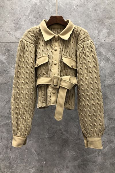 french minority lantern sleeve wool sweater womens autumn european goods new cardigan coat 9z, White
french minority lantern sleeve wool sweater womens autumn european goods new cardigan coat 9z, White