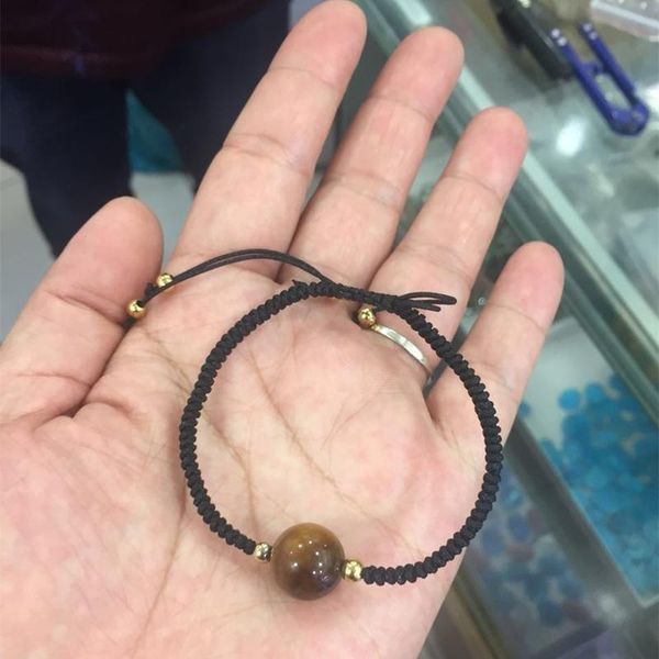 charm bracelets minimalism brown tiger eye faceted natural crystal stone pure gold color copper thread knots macrame bracelet, Golden;silver
charm bracelets minimalism brown tiger eye faceted natural crystal stone pure gold color copper thread knots macrame bracelet, Golden;silver