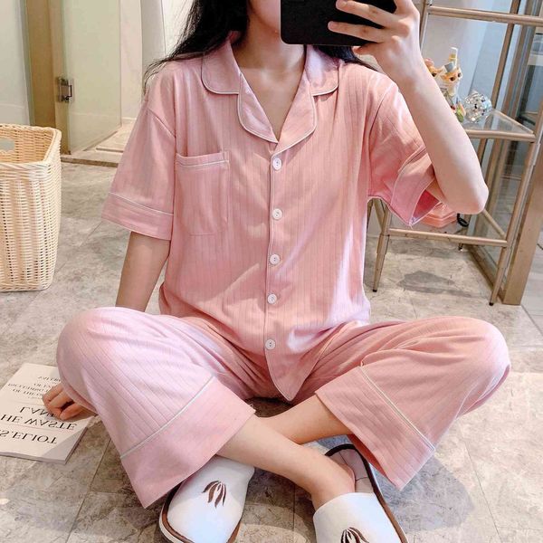 women's sleepwear pure cotton young girl sleepwear set summer pyjamas for women lounge wear pijamas home clothes outer wear pajamas sui, Black;red
women's sleepwear pure cotton young girl sleepwear set summer pyjamas for women lounge wear pijamas home clothes outer wear pajamas sui, Black;red
