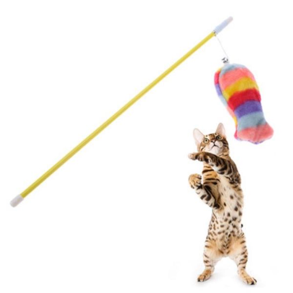 cat toys 1pcs teaser toy interactive play stick feather wand teasing supplies kitten boredom rods long #7
cat toys 1pcs teaser toy interactive play stick feather wand teasing supplies kitten boredom rods long #7