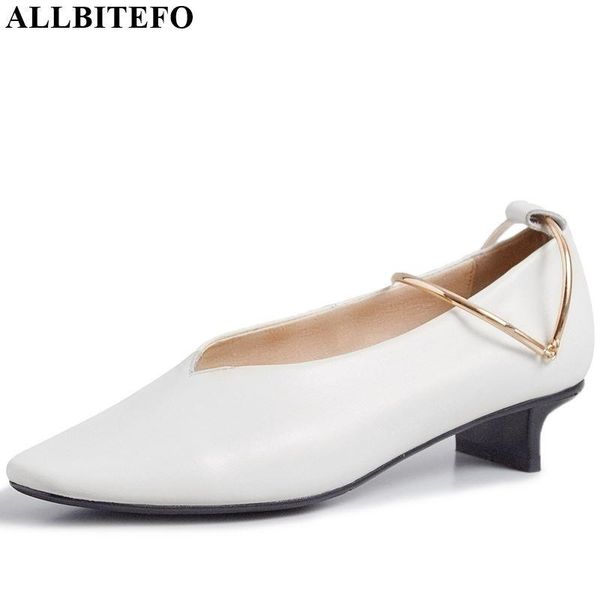 dress shoes allbitefo metal buckle genuine leather low thin women heels casual girl high heel spring autumn fashion, Black
dress shoes allbitefo metal buckle genuine leather low thin women heels casual girl high heel spring autumn fashion, Black