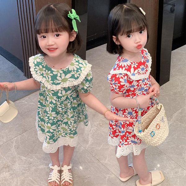 girls seaside princess dress summer -selling children korean cute lace collar floral baby clothes girl's dresses, Red;yellow
girls seaside princess dress summer -selling children korean cute lace collar floral baby clothes girl's dresses, Red;yellow
