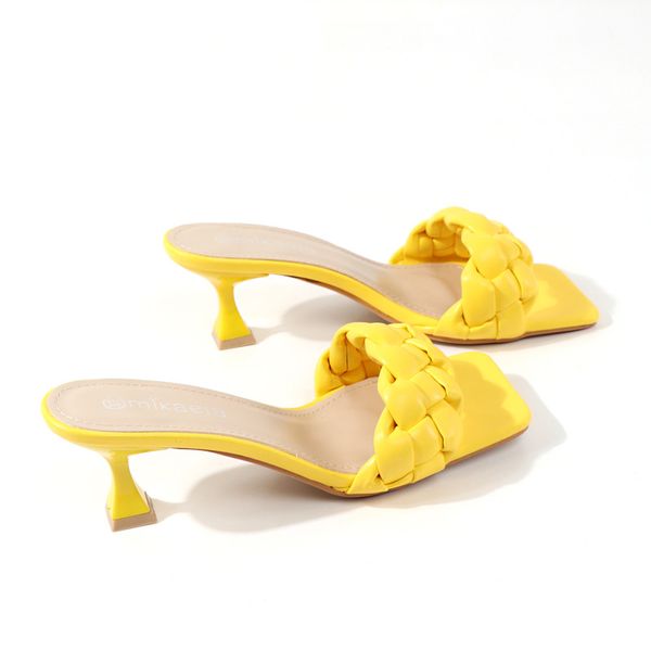 2021 womens shoes version one-line sandals and slippers outer wear squar open high heel slippers1, Black
2021 womens shoes version one-line sandals and slippers outer wear squar open high heel slippers1, Black