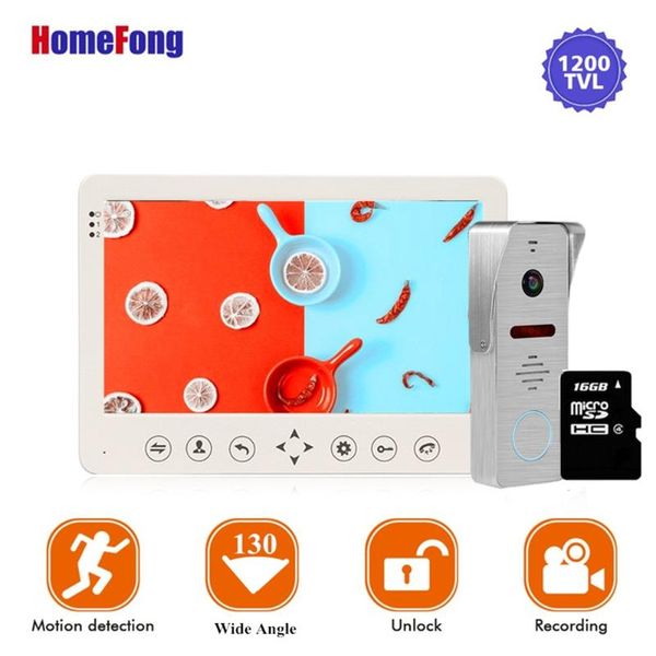 video door phones homefong 7 inch intercom doorbell phone camera wide angle 130 degree white motion detection recordable card
video door phones homefong 7 inch intercom doorbell phone camera wide angle 130 degree white motion detection recordable card