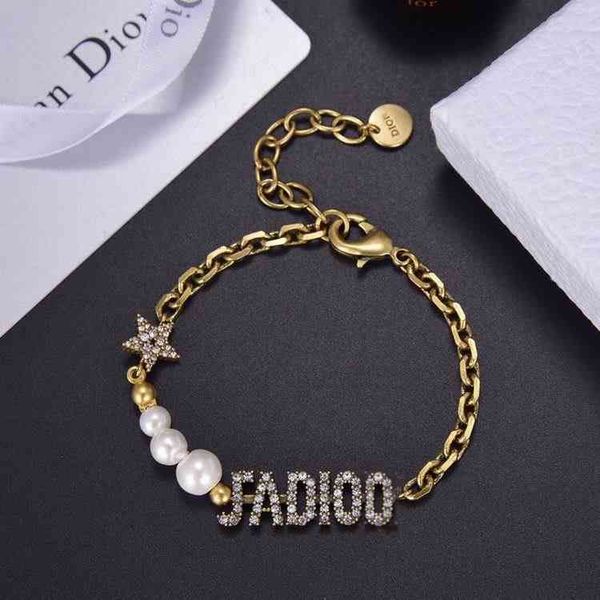 bangle charm bracelets d family / di suit ja letter star bracelet female high-end quality full diamond pearl necklace jewelry, Golden;silver
bangle charm bracelets d family / di suit ja letter star bracelet female high-end quality full diamond pearl necklace jewelry, Golden;silver