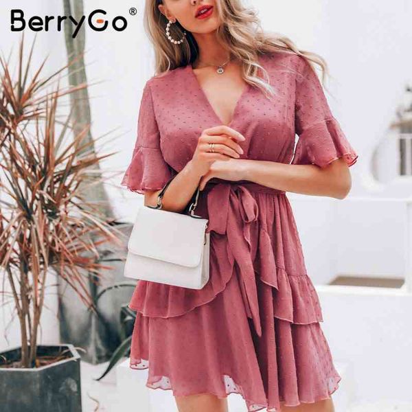 berrygo women dresses summer v-neck polka dot layer ruffle chiffon sun elegant zipper holiday vestido mini 210513, Black;gray
berrygo women dresses summer v-neck polka dot layer ruffle chiffon sun elegant zipper holiday vestido mini 210513, Black;gray