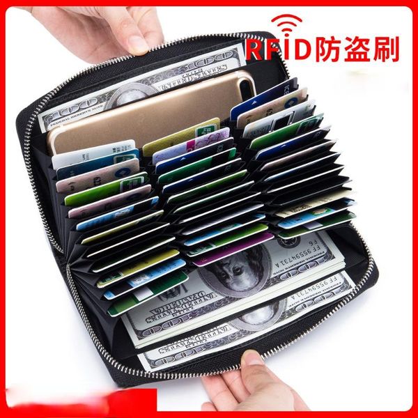 card holders leather organ bag long wallet passport rfid multi men and women function large capacity business, Brown;gray
card holders leather organ bag long wallet passport rfid multi men and women function large capacity business, Brown;gray