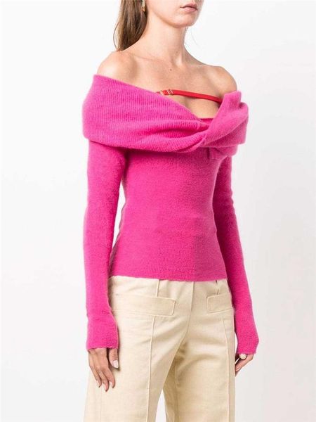 women's sweaters 2021 autumn slash neck women sweater pullovers designer brand long sleeve jumper lady formal clothing, White;black
women's sweaters 2021 autumn slash neck women sweater pullovers designer brand long sleeve jumper lady formal clothing, White;black