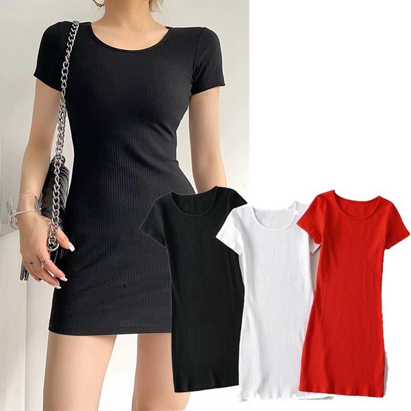 casual dresses pure color fashion women's basic o neck slim mini dress for womens bag hip short sleeve women clothing trendy 2021, Black;gray
casual dresses pure color fashion women's basic o neck slim mini dress for womens bag hip short sleeve women clothing trendy 2021, Black;gray