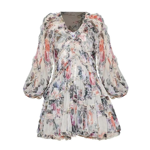 ladies fashion summer floral short dress v-neck frills lantern sleeves drawstring waist a-line casual chiffon dresses, Black;gray
ladies fashion summer floral short dress v-neck frills lantern sleeves drawstring waist a-line casual chiffon dresses, Black;gray