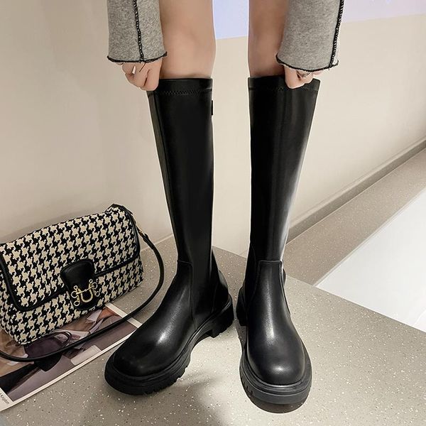 boots 2022 women over the knee shoes real leather platform high heel long round toe stretch female autumn winter, Black
boots 2022 women over the knee shoes real leather platform high heel long round toe stretch female autumn winter, Black