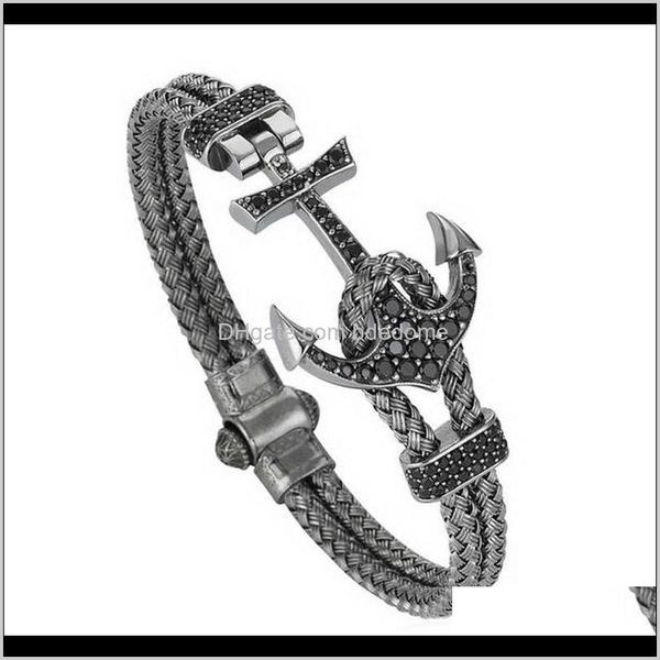 bangle jewelry drop delivery 2021 bracelets & men atolyestone bracelet gold stainless steel anchor black leather cuff bangles pulsera bcb-01
bangle jewelry drop delivery 2021 bracelets & men atolyestone bracelet gold stainless steel anchor black leather cuff bangles pulsera bcb-01