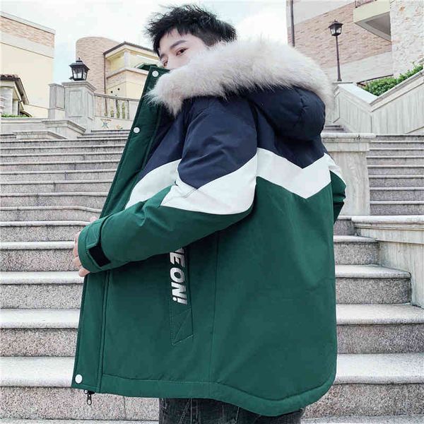 men's new parker autumn winter down coats outwear parkas casual fur collar hooded jackets thick warm cotton-padded clothing, Black
men's new parker autumn winter down coats outwear parkas casual fur collar hooded jackets thick warm cotton-padded clothing, Black