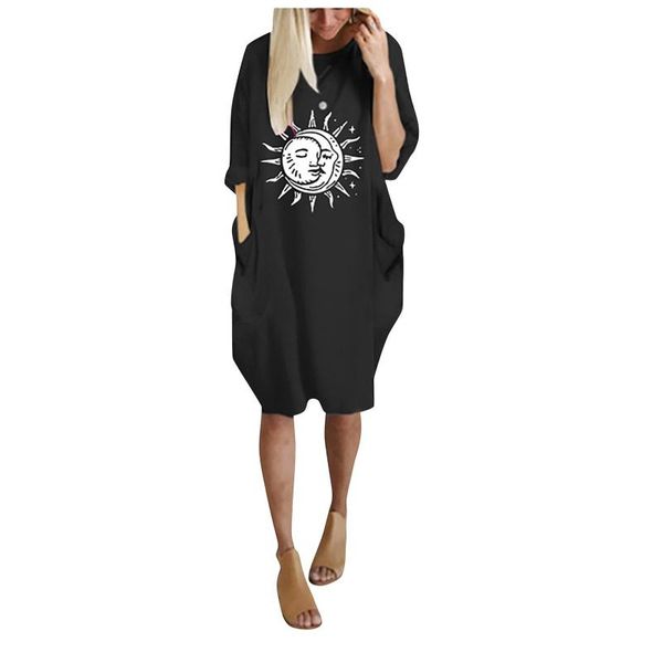 casual dresses autumn women's dress 2021 fashion print pockets half sleeve o neck plus size loose vestido for women elegant, Black;gray
casual dresses autumn women's dress 2021 fashion print pockets half sleeve o neck plus size loose vestido for women elegant, Black;gray