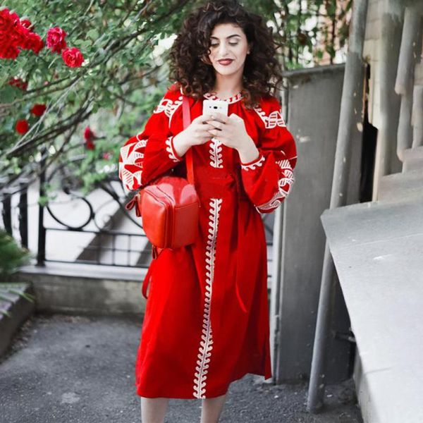 casual dresses jastie 2021 spring autumn women dress red chic vintage embroidered boho belt lantern sleeve linen midi, Black;gray
casual dresses jastie 2021 spring autumn women dress red chic vintage embroidered boho belt lantern sleeve linen midi, Black;gray