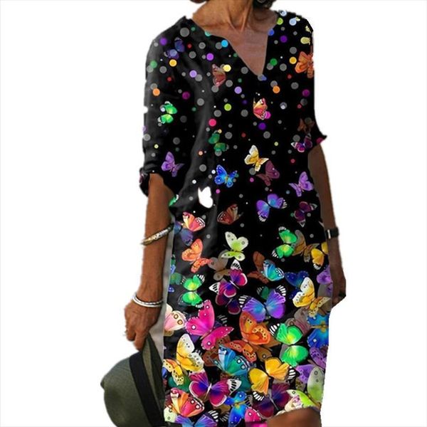 vintage floral print spring women dresses summer v neck casual streetwear loose vestidos 5xl, Black;gray
vintage floral print spring women dresses summer v neck casual streetwear loose vestidos 5xl, Black;gray