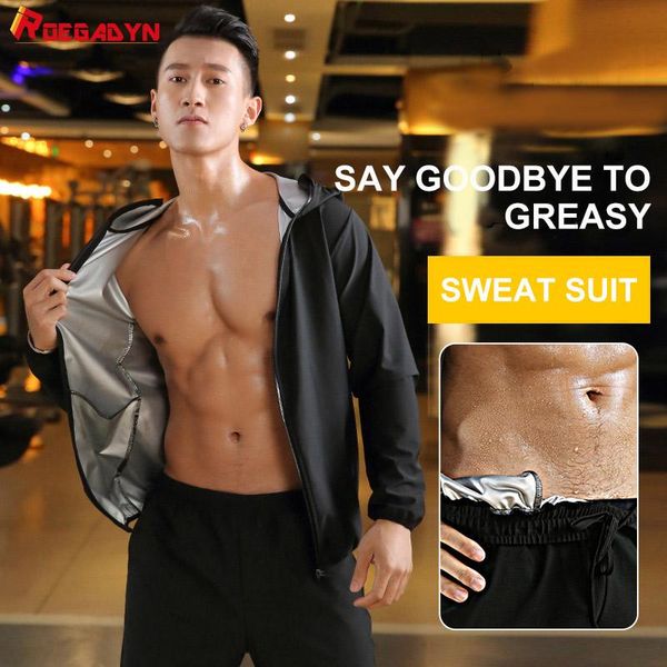 sauna suit men trainning sweat hoodie slimming fitness high elasticity gym sportswear sweating running clothing, White;black
sauna suit men trainning sweat hoodie slimming fitness high elasticity gym sportswear sweating running clothing, White;black
