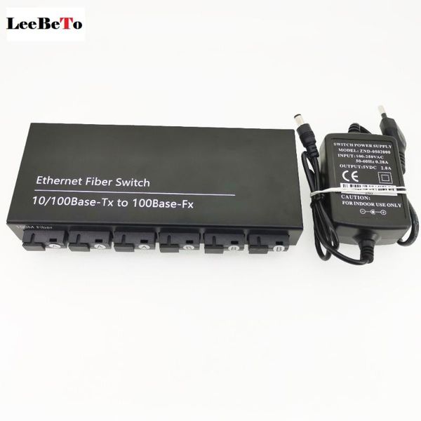 fiber optic equipment 10/100m ethernet switch to 25km converter 2 rj45 6 ports optical media
fiber optic equipment 10/100m ethernet switch to 25km converter 2 rj45 6 ports optical media