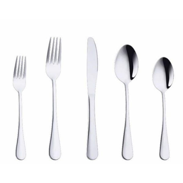 * 5pcs/set western style tableware set knife fork spoon stainless steel for picnic dinnerware sets
* 5pcs/set western style tableware set knife fork spoon stainless steel for picnic dinnerware sets