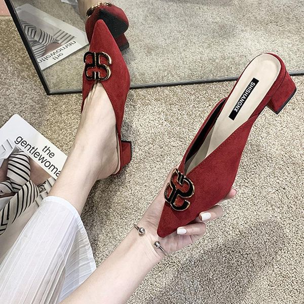 muller slippers women's summer 2021 thick heel sandals outside wear middle half baotou shoes, Black
muller slippers women's summer 2021 thick heel sandals outside wear middle half baotou shoes, Black