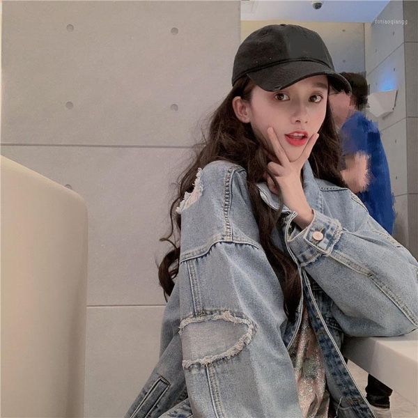 women's jackets early spring denim jacket autumn korean style loose trendy and all-match short ripped for women, Black;brown
women's jackets early spring denim jacket autumn korean style loose trendy and all-match short ripped for women, Black;brown