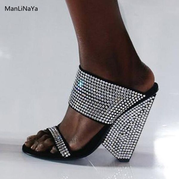 bling spikes heels women slippers hollow pointed toe luxury glitter diamond femal sandals slip on genuine leather shoes, Black
bling spikes heels women slippers hollow pointed toe luxury glitter diamond femal sandals slip on genuine leather shoes, Black