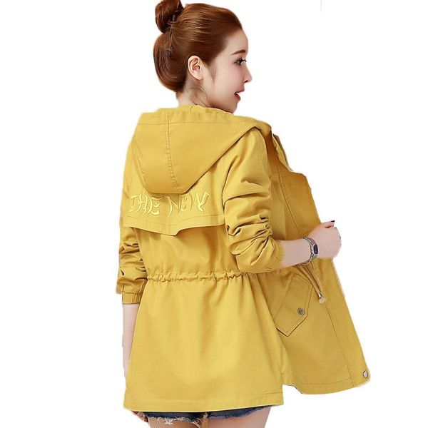 women's jackets 2021 spring classic women short windbreaker coat korean slim student embroidery hooded jacket casual female h31, Black;brown
women's jackets 2021 spring classic women short windbreaker coat korean slim student embroidery hooded jacket casual female h31, Black;brown