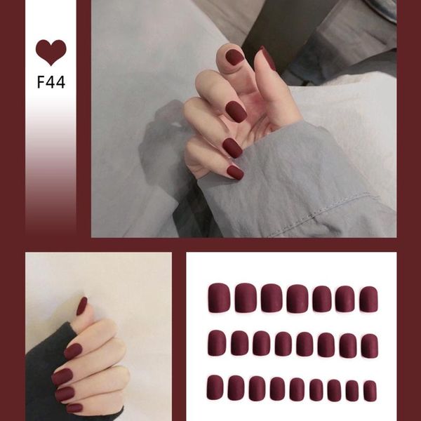 false nails 24pcs matte wear short paragraph fashion manicure patch save time wearable nail sk88, Red;gold
false nails 24pcs matte wear short paragraph fashion manicure patch save time wearable nail sk88, Red;gold