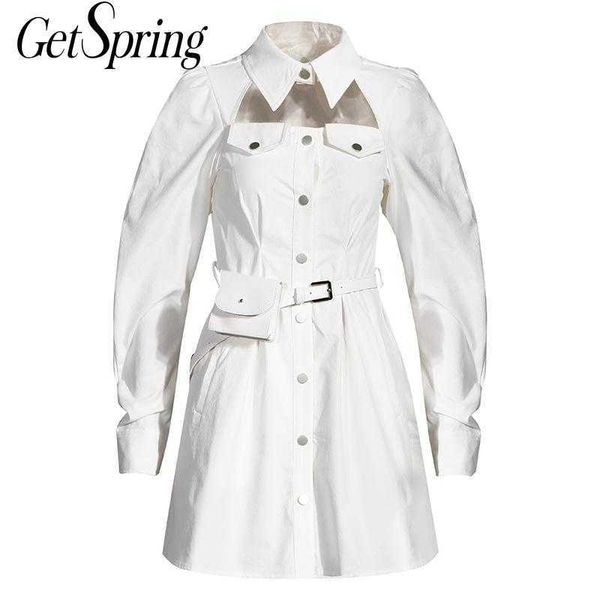 getspring women dress hollow out bandage cotton shirt dresses long sleeve vintage white fashion 210601, Black;gray
getspring women dress hollow out bandage cotton shirt dresses long sleeve vintage white fashion 210601, Black;gray