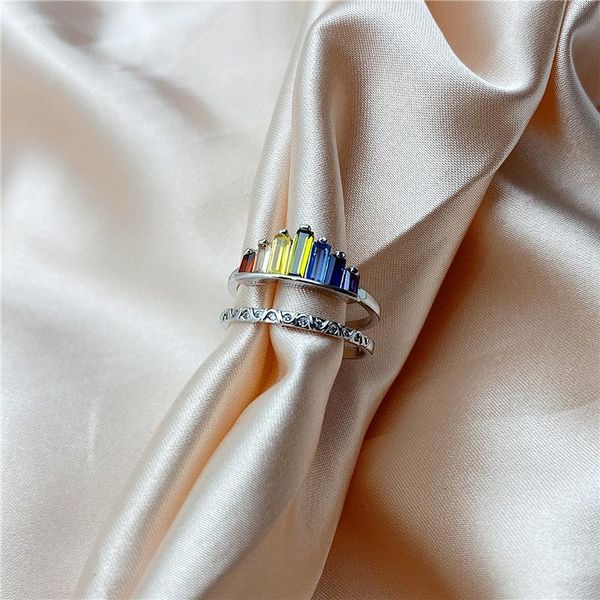 vintage female rainbow crystal stone ring rose gold silver color engagement cute square zircon open wedding rings for women, Slivery;golden
vintage female rainbow crystal stone ring rose gold silver color engagement cute square zircon open wedding rings for women, Slivery;golden