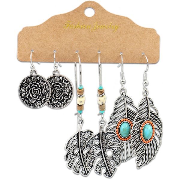 vintage women's earring 6 sets /18 pairs boho tassel big metal earrings fashion jewelry drop whole lots bulk, Silver
vintage women's earring 6 sets /18 pairs boho tassel big metal earrings fashion jewelry drop whole lots bulk, Silver