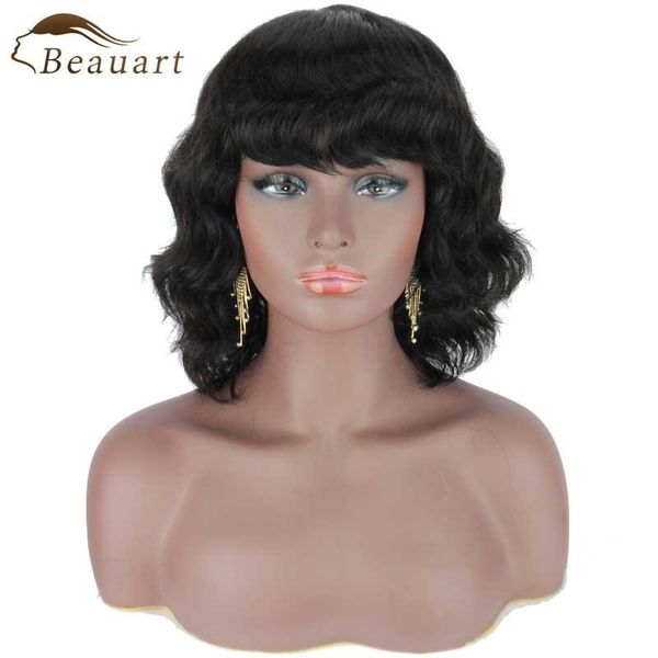 lace wigs beauart deep wave 100% remy human hair full wig with bangs black body for women 13"black loose curly machine, Black;brown
lace wigs beauart deep wave 100% remy human hair full wig with bangs black body for women 13"black loose curly machine, Black;brown