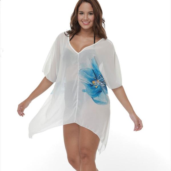 women' s swimwear 2021 swimsuit cover up chiffon print beach sunscreen bikini blouse bathing suits drop women's, White;black
women' s swimwear 2021 swimsuit cover up chiffon print beach sunscreen bikini blouse bathing suits drop women's, White;black