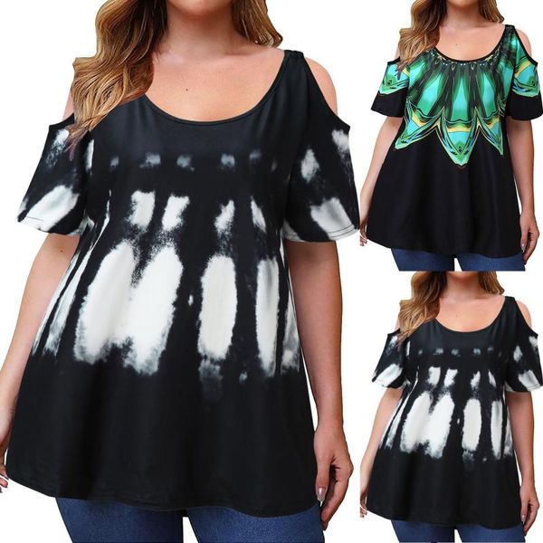 plus size t-shirt women's short sleeve shirts summer off shoulder o-neck flowy streetwear blouse fashion print tunic tee l-5xl, Black
plus size t-shirt women's short sleeve shirts summer off shoulder o-neck flowy streetwear blouse fashion print tunic tee l-5xl, Black