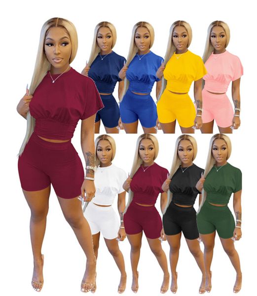 women tracksuits short sleeve two piece sets t-shirts shorts summer solid color jogging suit s-2xl outfits stretchy sportswear casual runnin, Gray
women tracksuits short sleeve two piece sets t-shirts shorts summer solid color jogging suit s-2xl outfits stretchy sportswear casual runnin, Gray