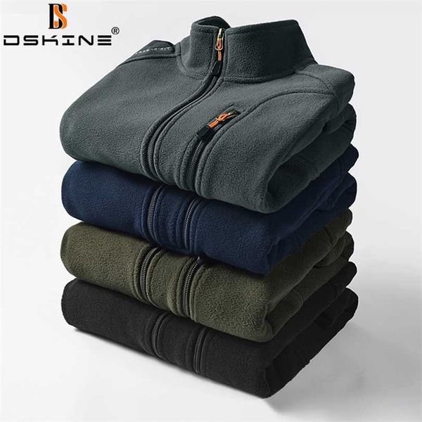 large size s-6xl men jacket autumn fleece warm coat spring tactics windproof fashion casual slim 211214, Black;brown
large size s-6xl men jacket autumn fleece warm coat spring tactics windproof fashion casual slim 211214, Black;brown