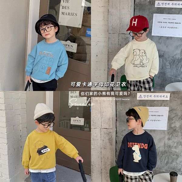 hoodies & sweatshirts boys' korean personality loose autumn outfit baby cute bear printed jacket fashionable sweatshirt, Black
hoodies & sweatshirts boys' korean personality loose autumn outfit baby cute bear printed jacket fashionable sweatshirt, Black