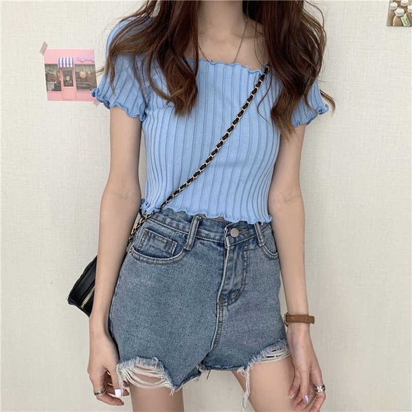 pleat stripe short sleeve tshirt women's summer 2021 new women slim short thin t-shirt all match student shirt for female y0621, White
pleat stripe short sleeve tshirt women's summer 2021 new women slim short thin t-shirt all match student shirt for female y0621, White