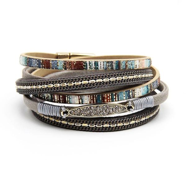 charm bracelets 2021 fashion bracelets&bangles women leather bracelet with gold color rhinestone bar long wrap for, Golden;silver
charm bracelets 2021 fashion bracelets&bangles women leather bracelet with gold color rhinestone bar long wrap for, Golden;silver