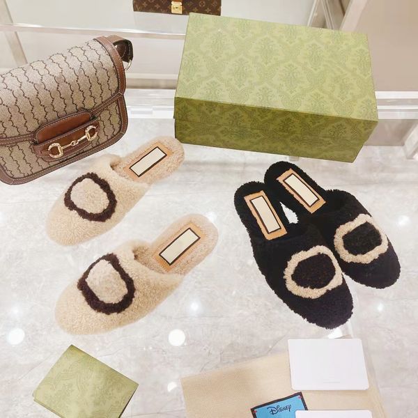 2021 luxury designers women slippers wool soft comfortable indoor home necessary slides sandals autum winter ful fluffy furry ladies platfor, Black
2021 luxury designers women slippers wool soft comfortable indoor home necessary slides sandals autum winter ful fluffy furry ladies platfor, Black